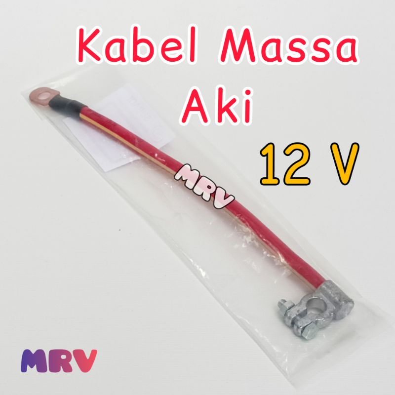 Jual KABEL MASSA AKI MOBIL JENIS SKUN & KEPALA AKI NS40 12V 30cm