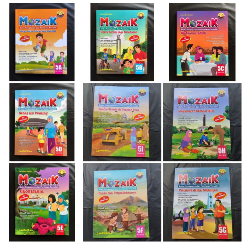 Jual PROMO Buku Mozaik 5A 5B 5C 5D 5E 5F 5G 5H 5I Kelas 5 SD K13 Revisi ...