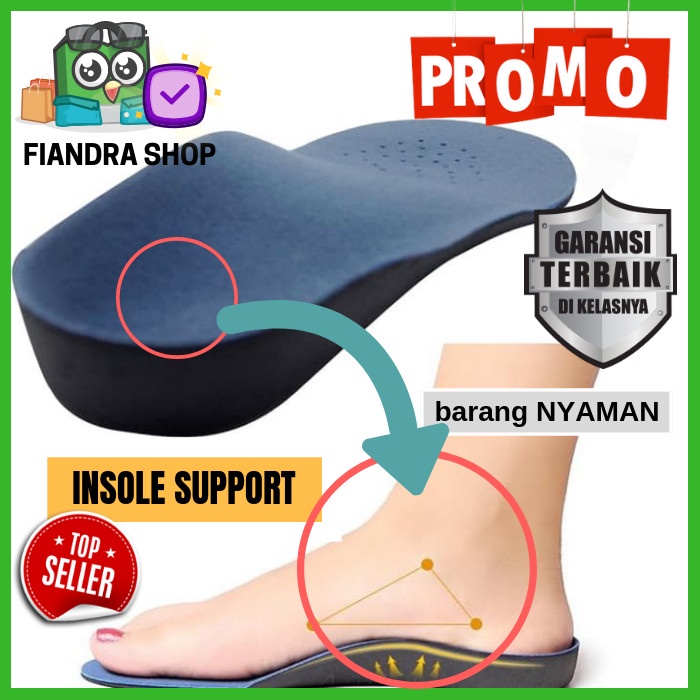 Jual MEDIAL ARCH SUPPORT INSOLE, FOR FLAT FOOT / KAKI LEPEK CUSHION ...
