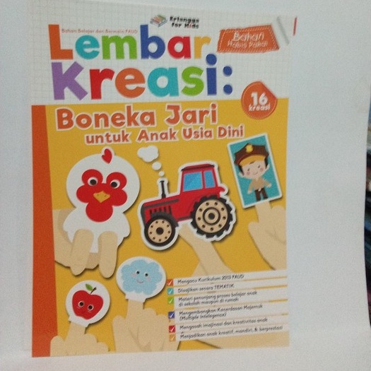 Jual BUKU LEMBAR KREASI BONEKA JARI UNTUK ANAK USIA DINI | Shopee Indonesia