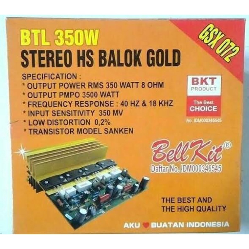 Jual Kit Power BTL 350 W Stereo GSX 072 | Shopee Indonesia
