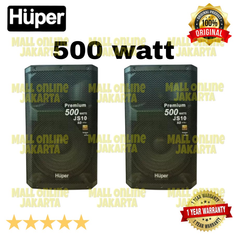 Jual Speaker Huper Js10 Aktiv 15 Inch Original 500 Watt Hupper Js 10