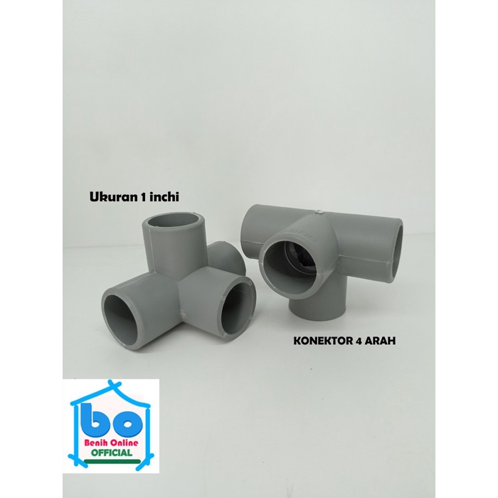 Jual Hadir Jual Konektor Atau Sambungan 4 Arah Pipa Pvc 1 Inch Harga ...