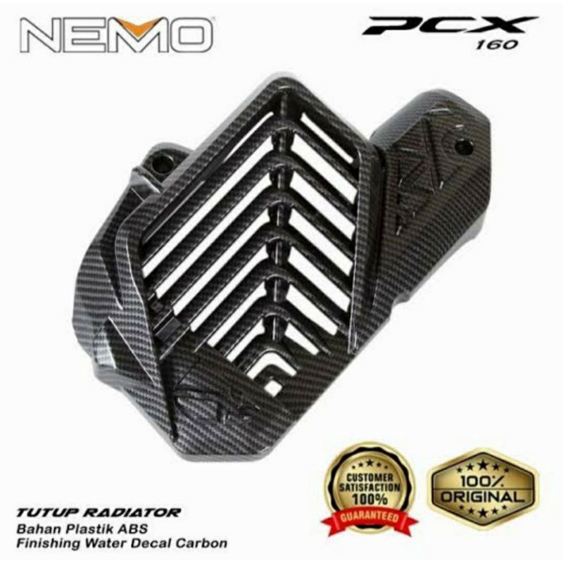 Jual Cover Tutup Radiator Honda Pcx 160 New Carbon Nemo | Shopee Indonesia
