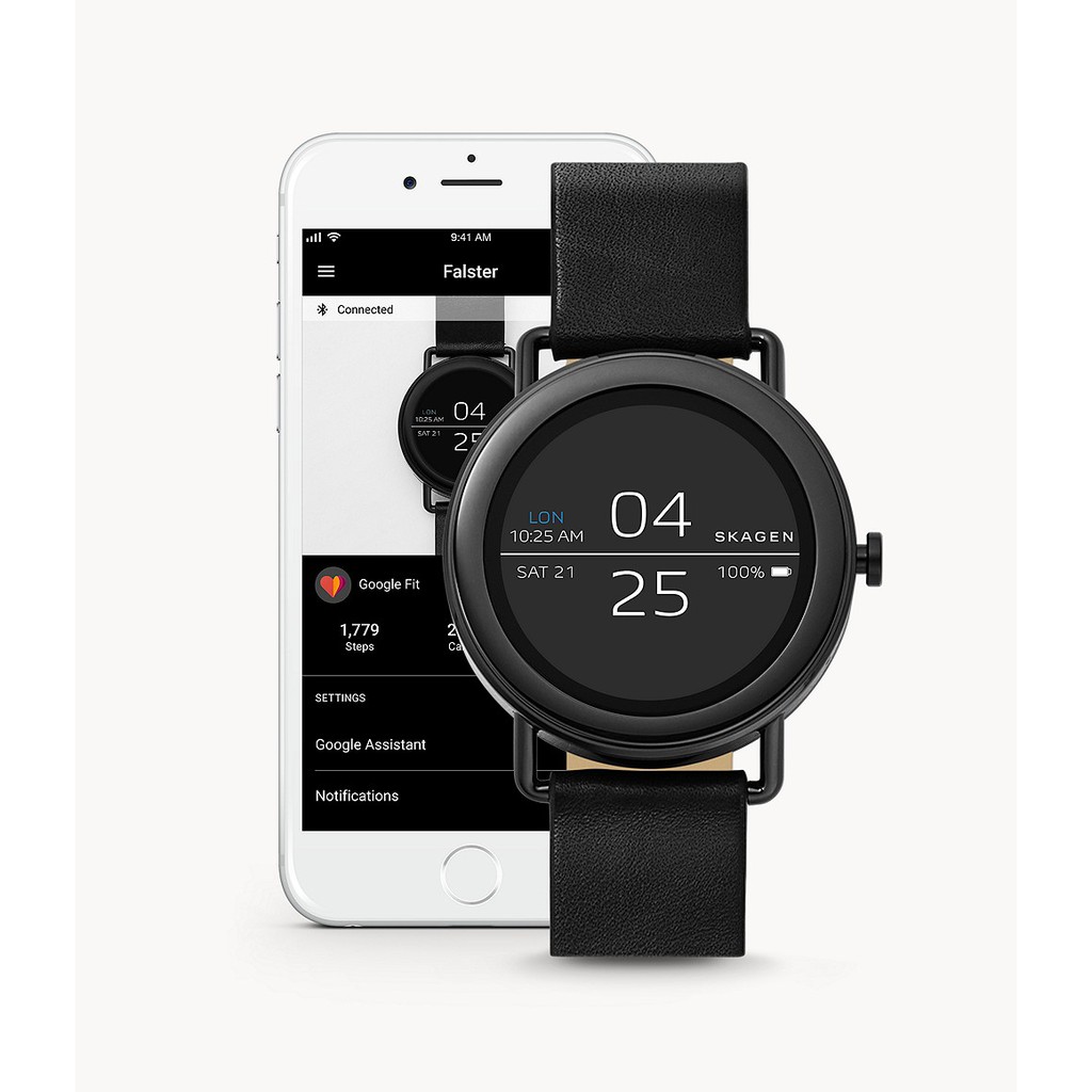 Jual Skagen Smartwatch Falster 1 Black Leather SKT5001 Shopee Indonesia