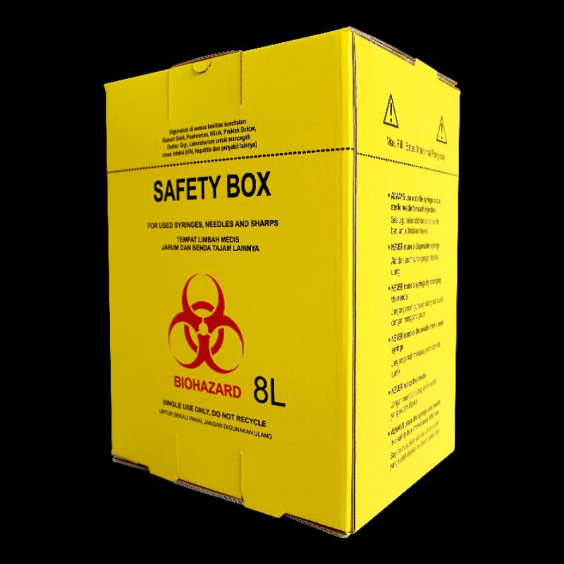 Jual Tempat Sampah Medis ~ Safety Box 8L ~ Kuning (box Only) | Shopee ...