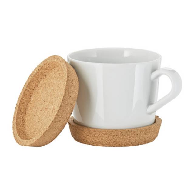Jual 2Pc Tatakan Gelas Bahan Gabus Alas Cangkir Gelas Mug Dingin ...