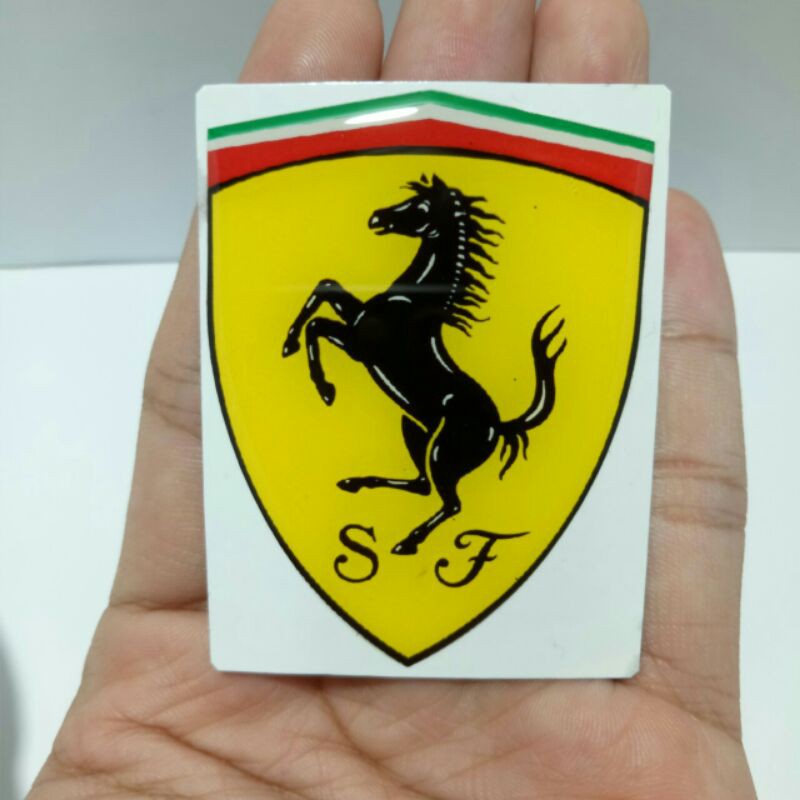 Jual Stiker Timbul Resin Lentur Logo Ferari Shopee Indonesia 5451