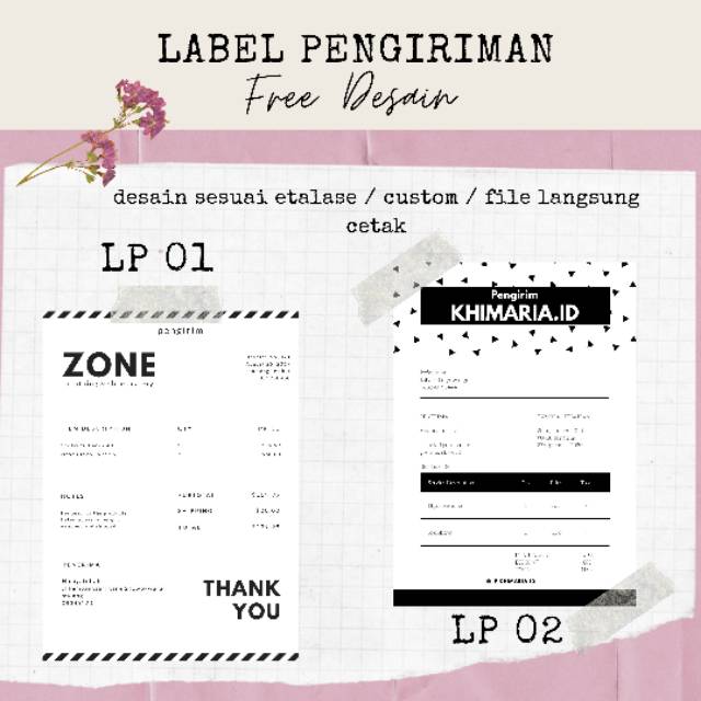 Jual Label pengiriman custom murah | Shopee Indonesia