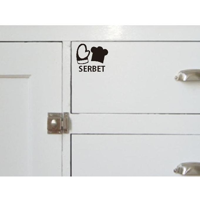Jual Jual Stiker Nama Cabinet Rak Kitchen Set Sticker Dapur Serbet ...