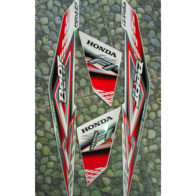 Jual Stiker striping honda beat fi 2014 putih | Shopee Indonesia