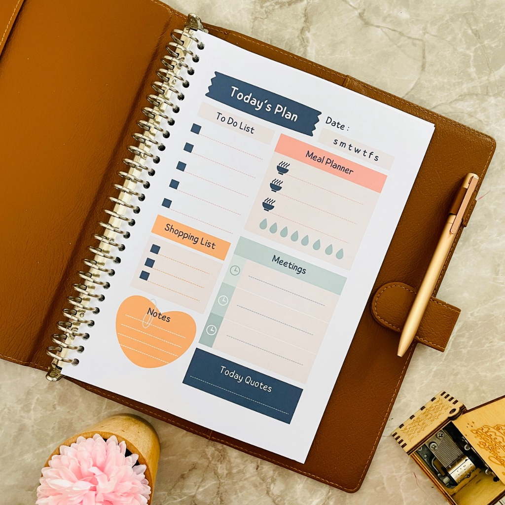 Jual Monthly Planner Weekly Planner Daily Planner Notes Isi Binder