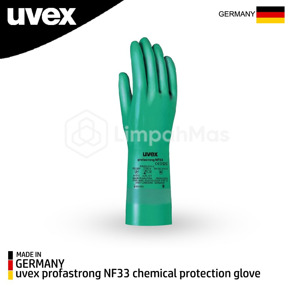 Chemikalien-Schutzhandschuh Uvex Rubiflex S NB35B Größe 11, Stulpe 35 Cm Blau 1 Paar Ux6022411