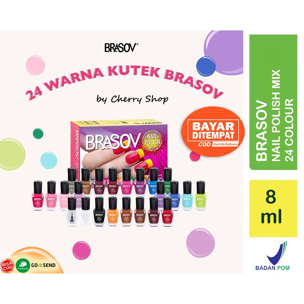 Jual Bisa Pilih Warna Bpom Brasov Kutek Cat Kuku Nail Polish Ml Shopee Indonesia