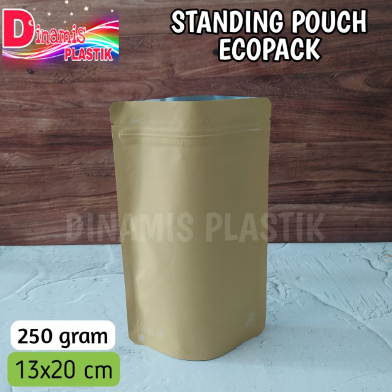 Jual Standing Pouch Ecopack Gram X Cm Kpack Paper Kraft Kpack