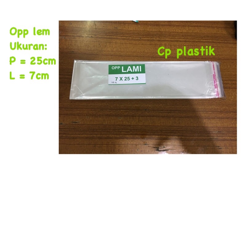 Jual Plastik OPP Lem Uk. 7x25 atau 7,5x25 (isi +/- 100 lbr) | Shopee ...