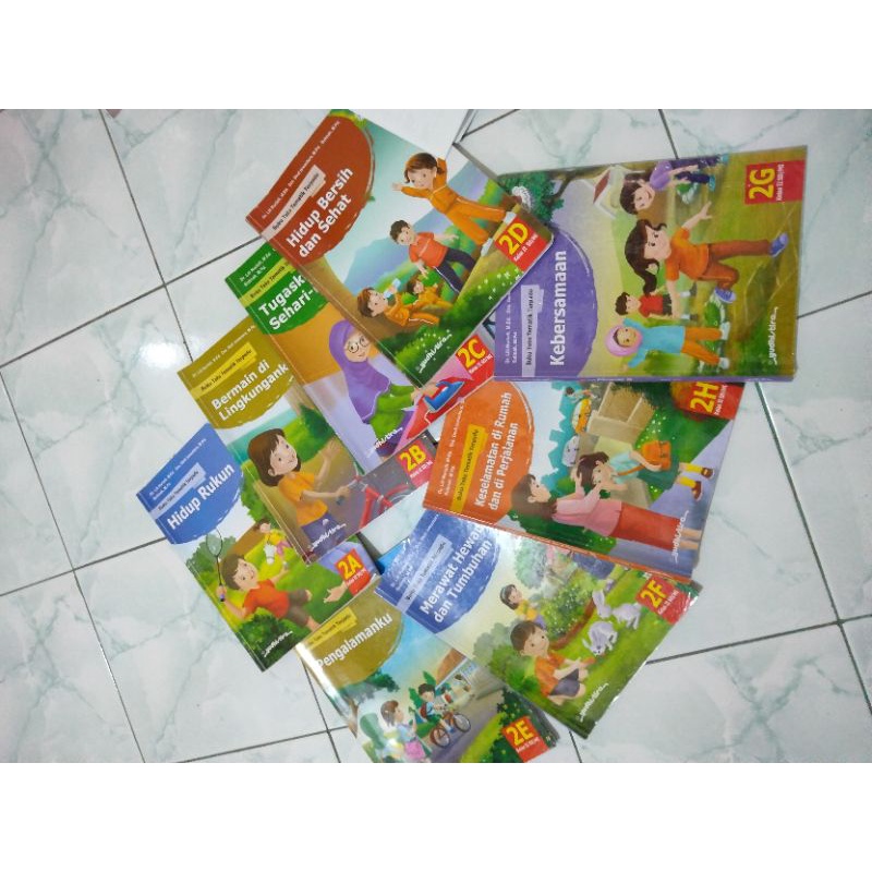 Jual Buku tematik 2A sampai 2H untuk kelas 2 SD | Shopee Indonesia
