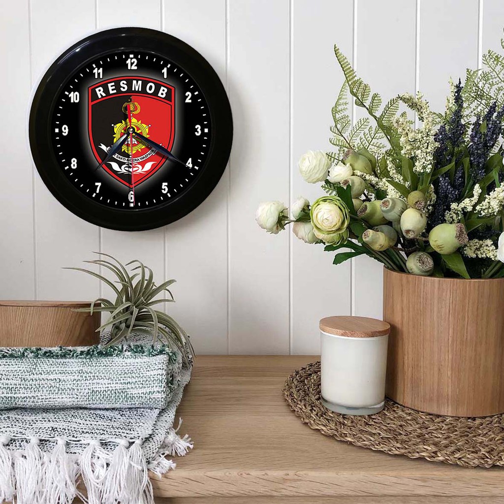 Jual JAM DINDING RESMOB PORLI (DIAMETER 30 CM) | Shopee Indonesia