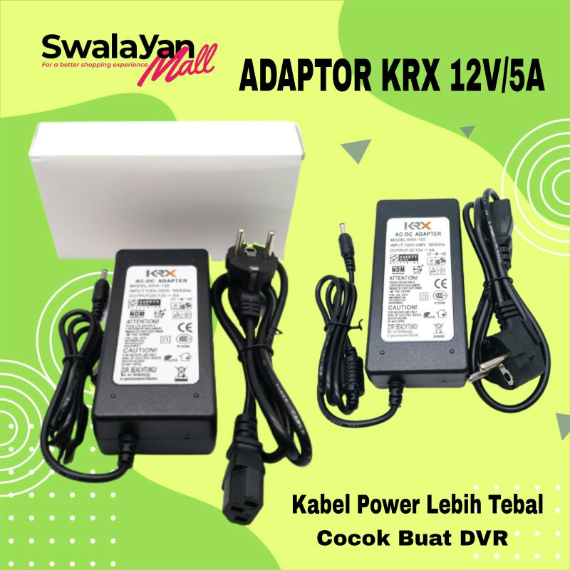Jual Adaptor 12V 5A/Adaptor DVR/Adaptor CCTV DC 12V/5A Murah Power ...