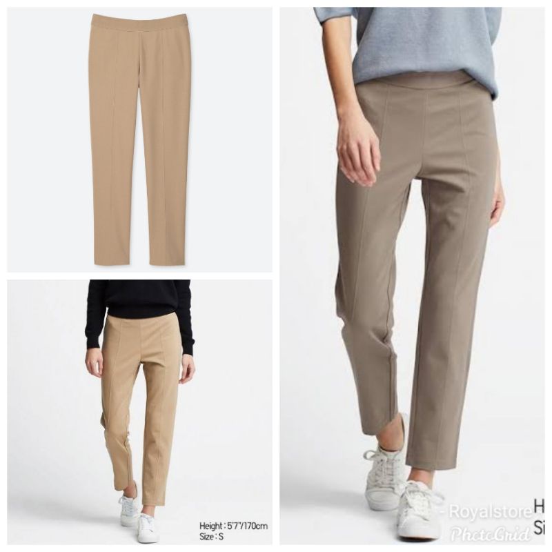 Uniqlo women ponte slim hot sale pants