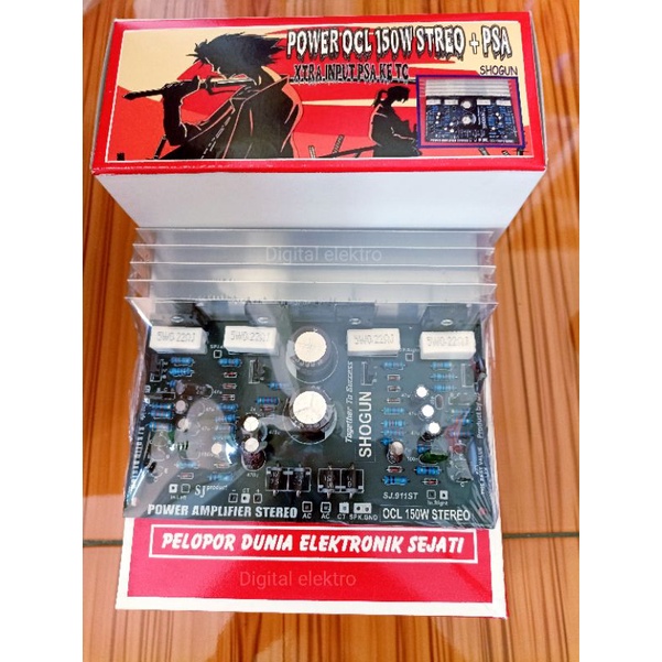 Jual KIT POWER AMPLIFIER OCL 150 WATT STEREO 150 WATT THUNDER SHOGUN