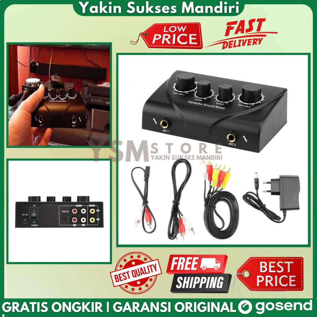 Jual Pengatur Suara Audio Professional Karaoke Mixer Echo Tone Audio Shopee Indonesia
