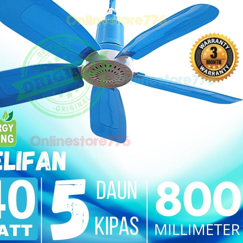 Jual Kipas Helifan 5 Baling 40 Watt - Kipas Angin Gantung - Kipas ...