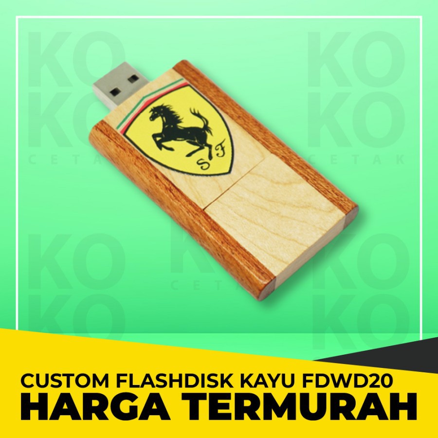 Jual Flashdisk Kayu FDWD20 32 GB Custom REAL KAPASITAS - USB KAYU ...