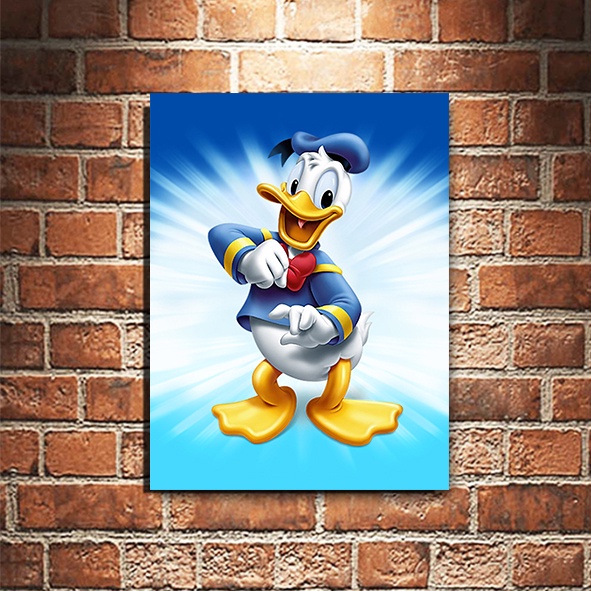 Jual Poster DONAL BEBEK Hiasan Dinding Dekorasi Poster Kayu Pajangan