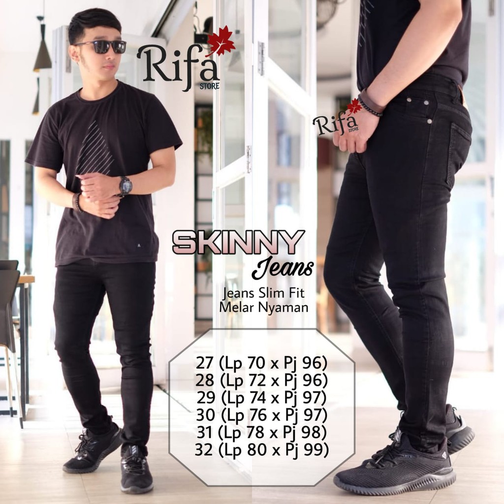 Jual SKINNY JEANS MATT DENIM BY RIFA STORE | Shopee Indonesia