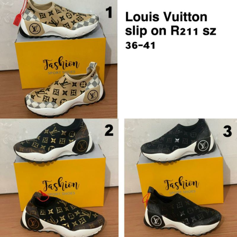 sepatu Louis Vuitton Sneakers Slip On B217 / Sepatu Fashion LV Import High  Quality