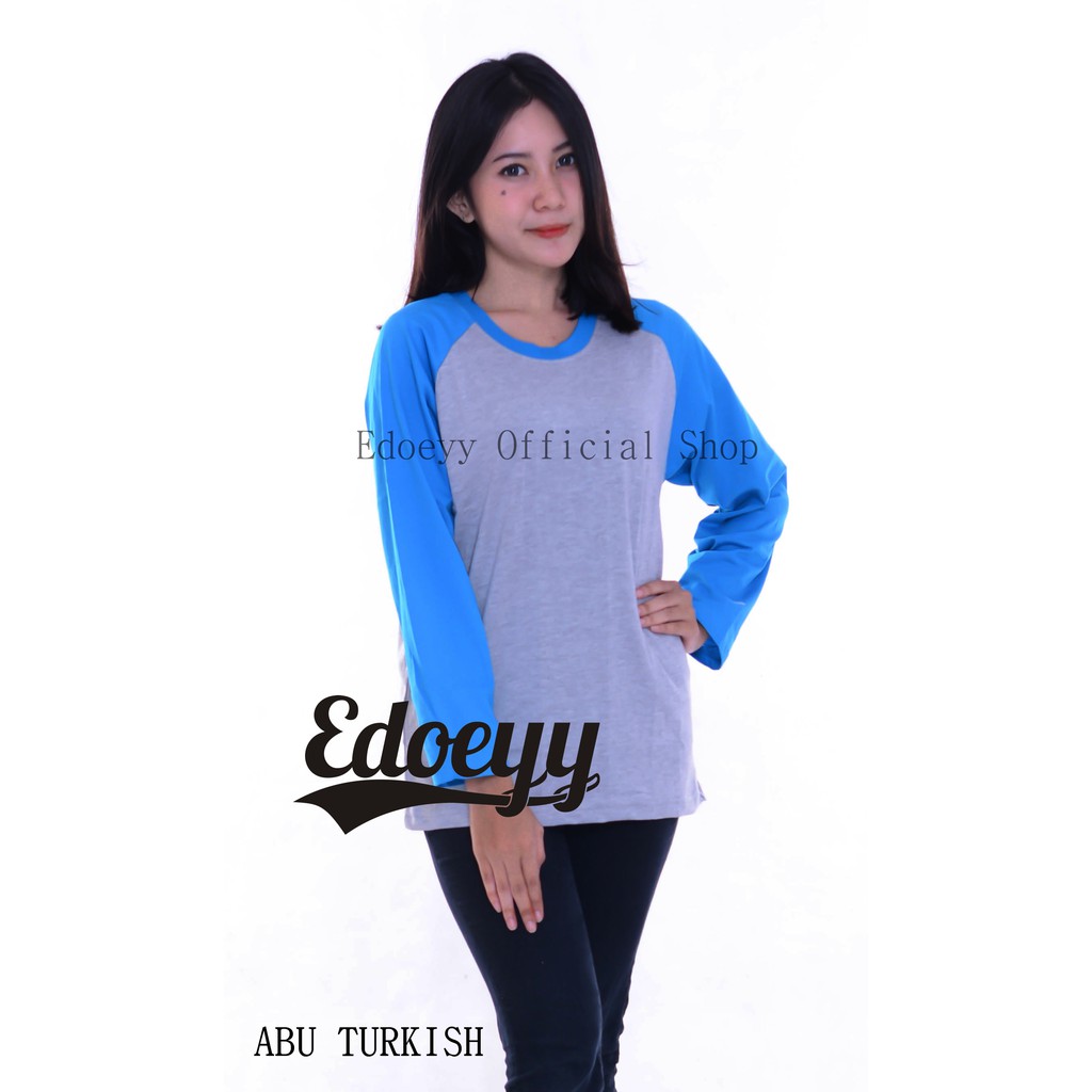 Jual Raglan Lengan Panjang / Baju Raglan / Reglan Polos / Kaos Reglan ...