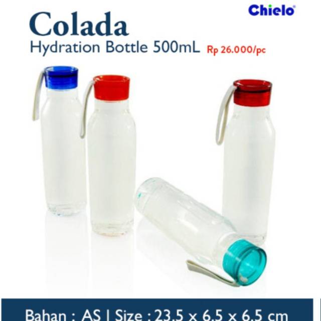 Jual Colada Hydration Water Bottle Chielo New Shopee Indonesia 9791