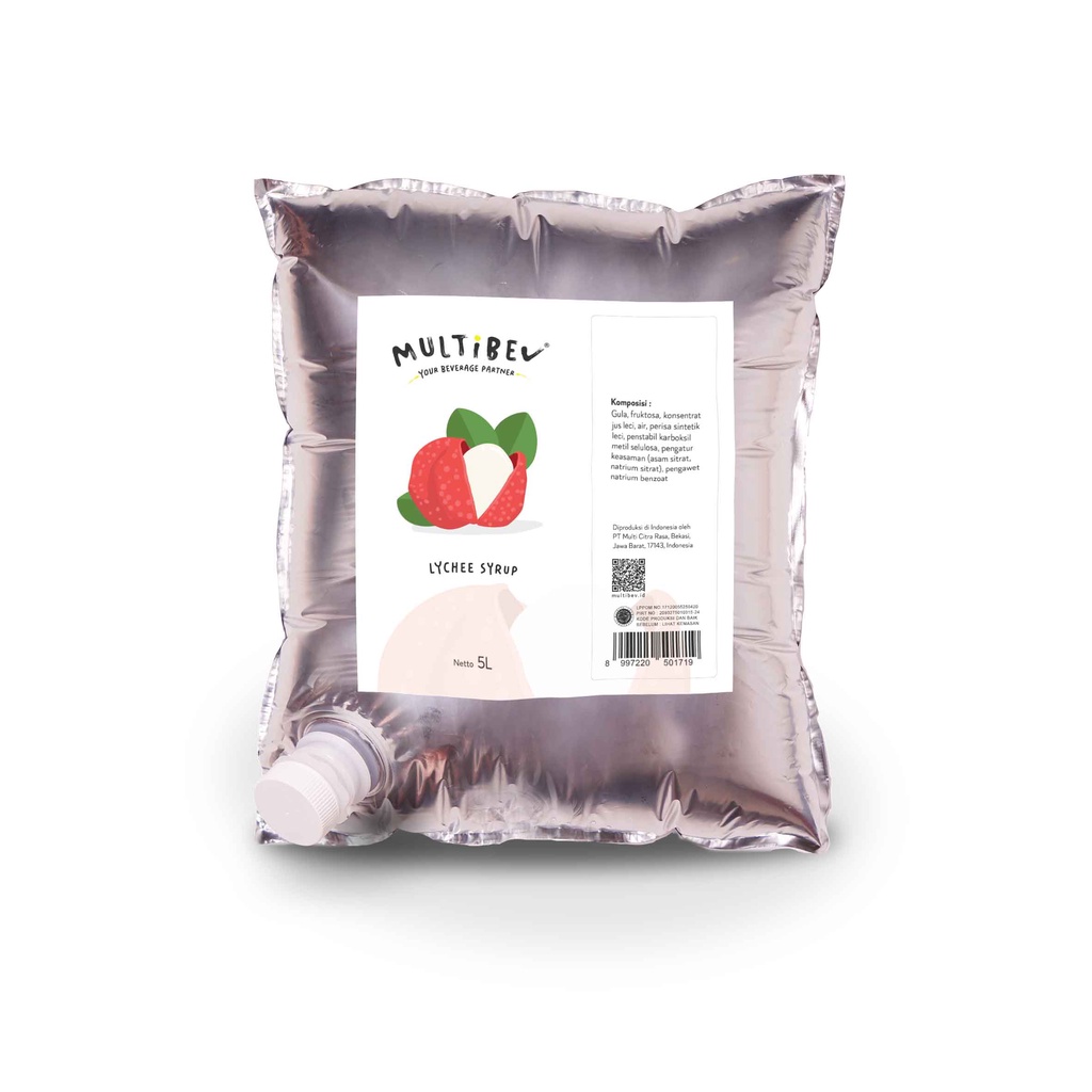 Jual Multibev Sirup Lychee Syrup, Halal Minuman ala kafe BIB Bag in box ...