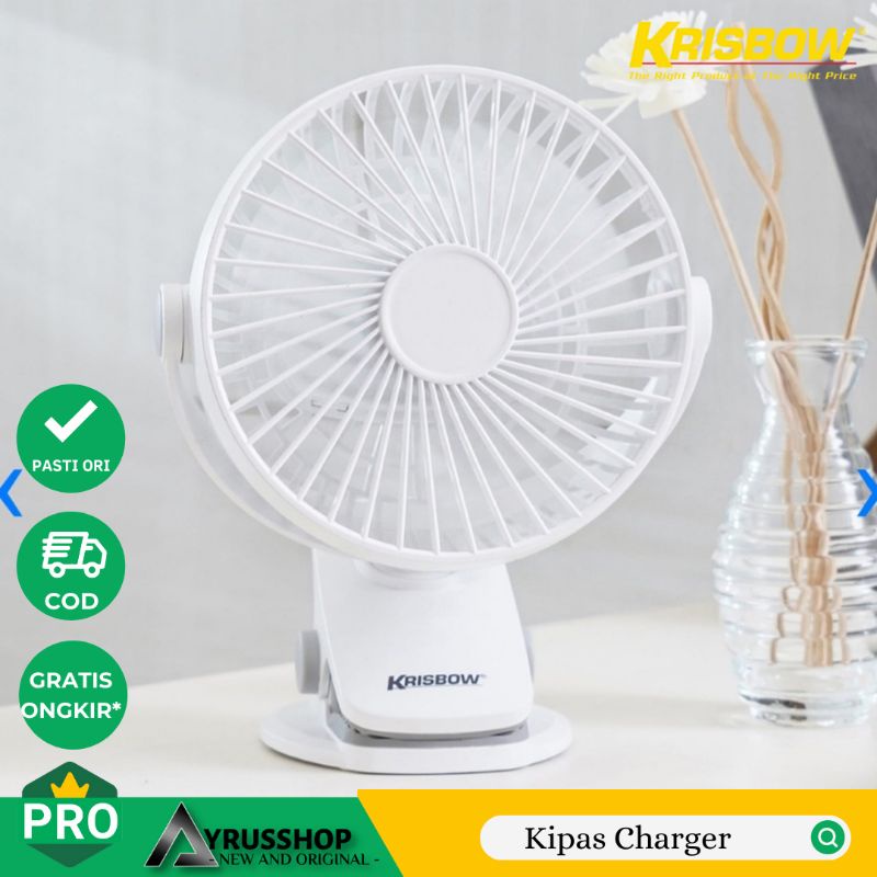 Jual Kipas Angin Charger Clip On Portable 5in/Kipas Jepit Cas/Krisbow ...