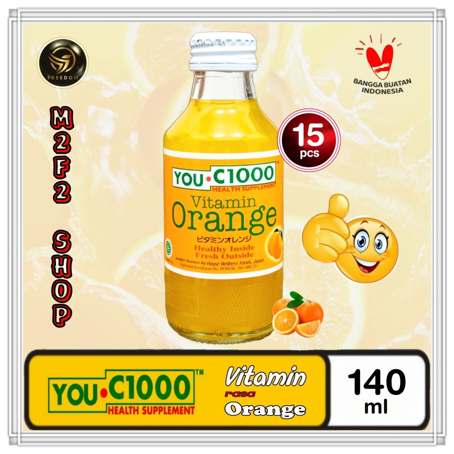 Jual YOU C1000 C 1000 Vitamin Orange Jeruk Botol Beling 140 ml