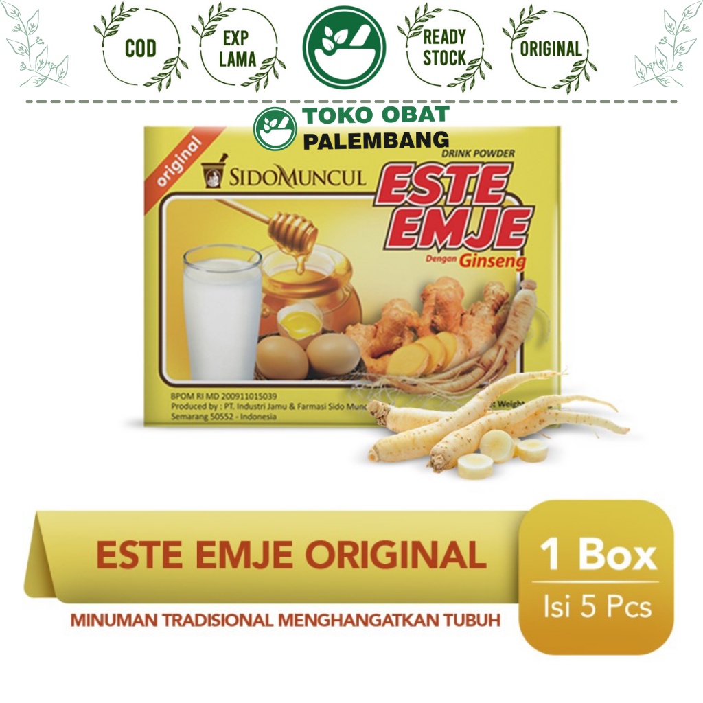 Jual SIDOMUNCUL MINUMAN ESTE EMJE 5 SACHET SUSU TELUR MADU JAHE STMJ ES ...