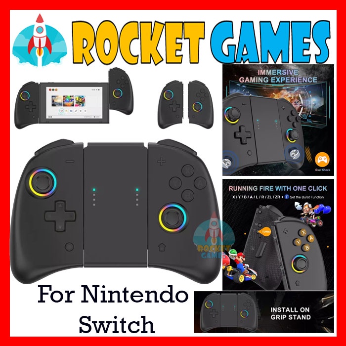 Jual Nintendo Switch I-ND Gamepad Controller Wireless Light MD Stik ...