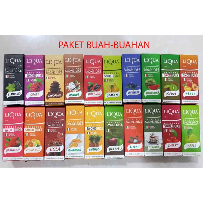 Jual Refill Rokok Elektrik / Refill Vaporizer e-Liquid / Liqua BOTOL ...