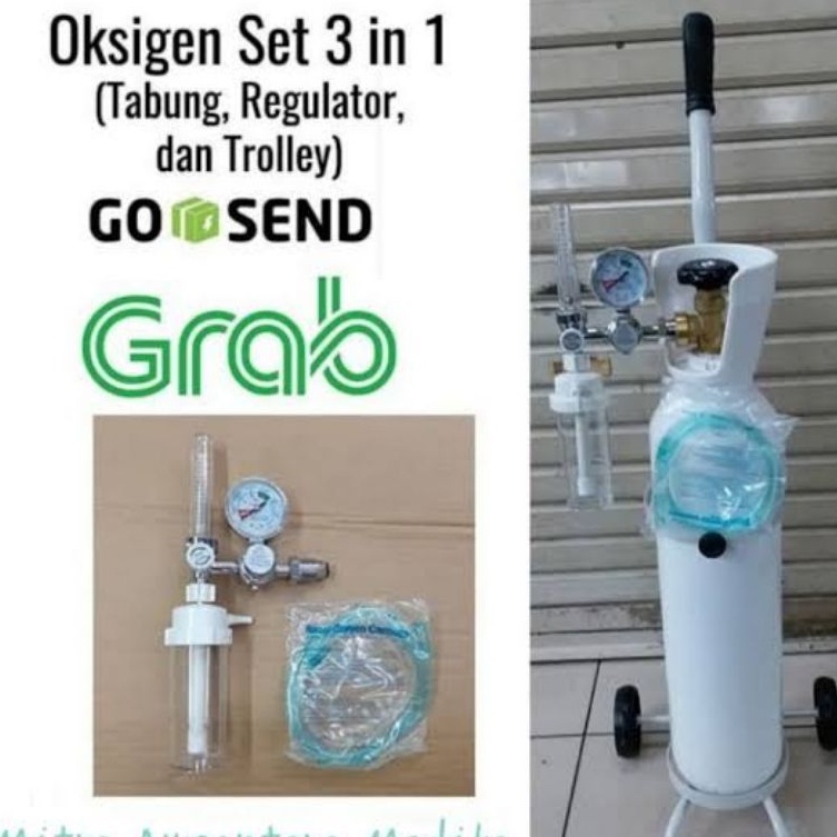 Jual Tabung Oksigen Medis 1m3 Lengkap | Shopee Indonesia