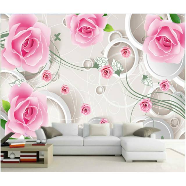 Jual Wallpaper3dcustom Tema Flowers | Shopee Indonesia