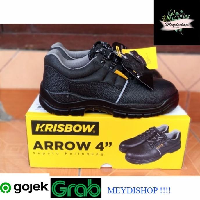 Jual Sepatu Pengaman Krisbow Safety Shoes Arrow 4 Inch Sepatu Sefty Hitam Shopee Indonesia