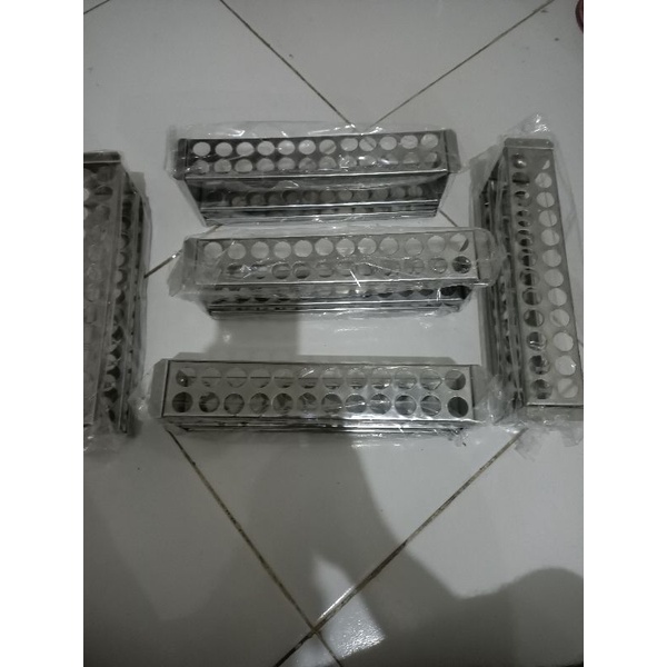 Jual Rak Tabung Reaksi Ss 24 Lubang Shopee Indonesia 5111