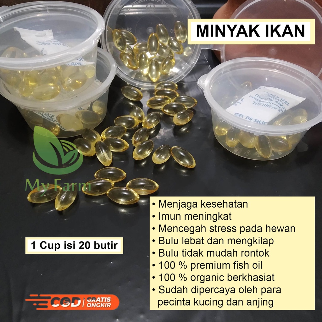 Jual Minyak Ikan Omega 3 Fish Oil Untuk Hewan Atau Vitamin Untuk