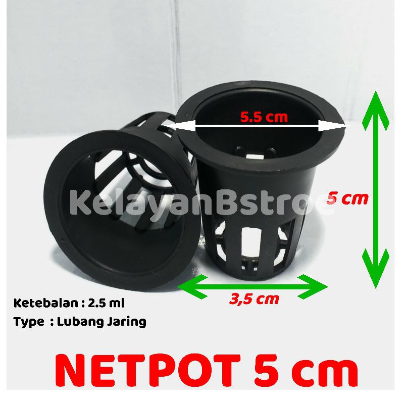 NETPOT 5 CM / NETPOT HIDROPONIK LUBANG JARING