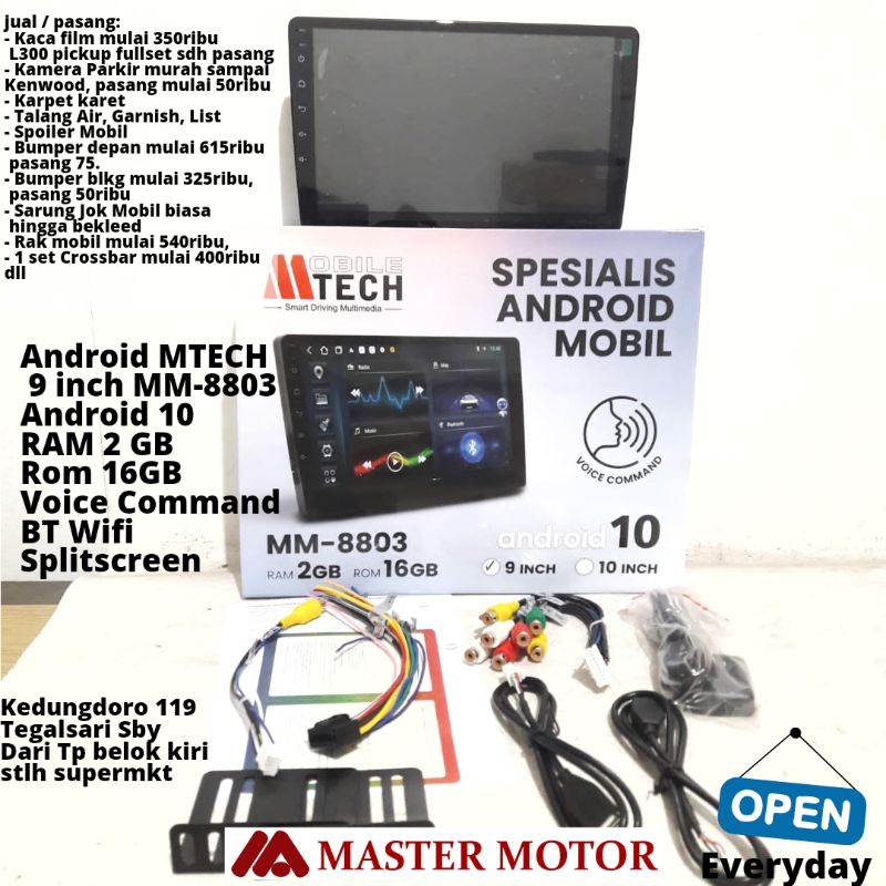 Jual Android MTECH MM 8803 9 Inch RAM 2 16 GB Android 10 Wifi Voice ...