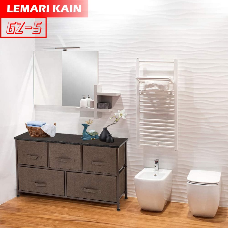 Jual Lemari Laci Kain Linen Rak Lemari Penyimpanan Lemari Sisi Ranjang