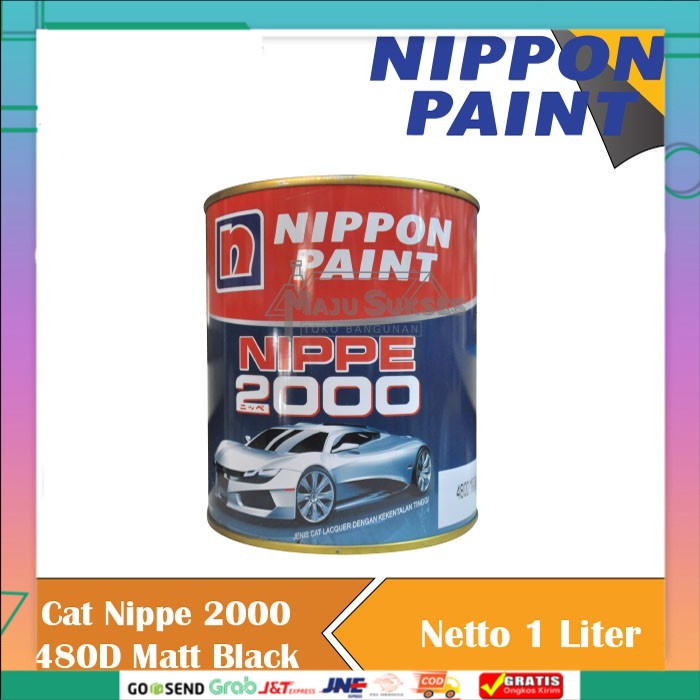 Jual Cat Matt Black White Doff Nippe Nippon Paint Hitam Putih Dop Cat Duco Liter D