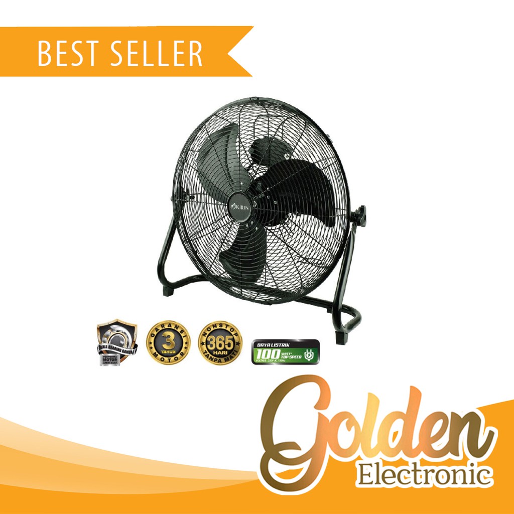 Jual KIRIN DESK INDUSTRIAL FAN BESI KIF-161 FL KIPAS ANGIN MEJA KIF ...