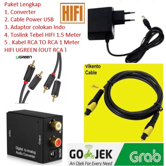 Jual [Universal] CONVERTER AUDIO DIGITAL TO ANALOG (OPTICAL